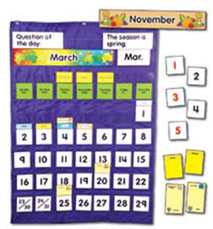 Picture of Complete calendar & weather pocket  chart