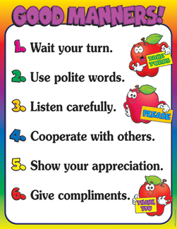 Picture of Good manners friendly chart