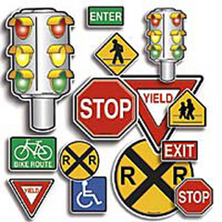 Picture of Accent punch-outs safety signs 36pk