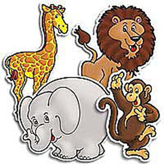 Picture of Accent punch-outs zoo animals 36pk
