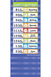 Picture of Schedule cards pocket chart add ons