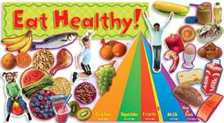 Picture of Nutrition w/ food pyramid mini bbs