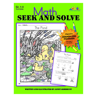 Picture of Math seek and solve book