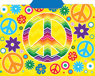 Picture of Peace symbols file folders
