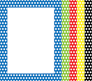 Picture of Assorted polka dot computer paper