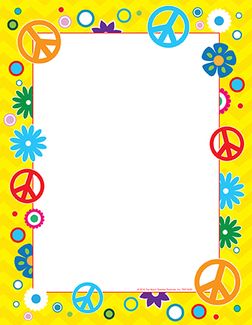 Picture of Peace symbols computer paper