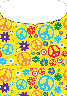 Picture of Peace symbols peel & stick pockets