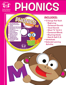 Picture of Workbook songs that teach phonics  workbook & cd