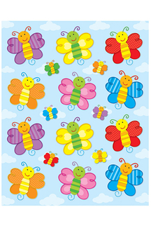 Picture of Butterflies shape stickers 72pk