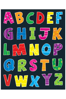 Picture of Alphabet shape stickers 156pk