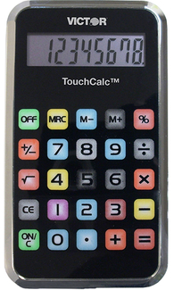 Picture of 8 digit touchcalc pocket calculator
