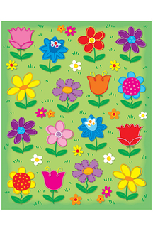 Picture of Flowers shape stickers 96pk