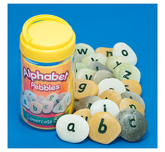 Picture of Lowercase alphabet pebbles