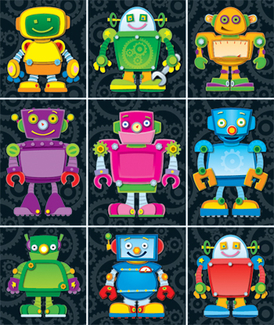 Picture of Robots prize pack stickers