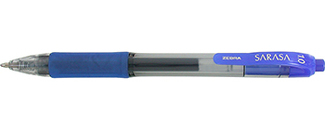 Picture of Sarasa blue 1.0mm gel retractable  roller ball ink pen