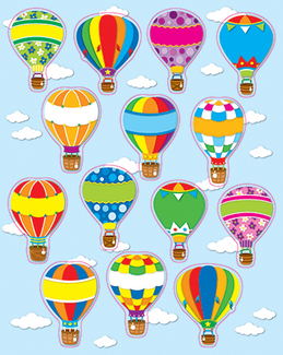 Picture of Hot air balloons shape stickers
