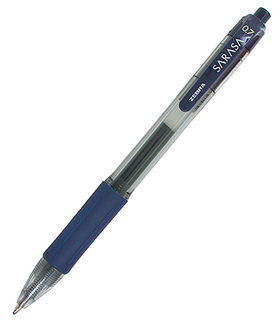 Picture of Sarasa 0.7mm navy gel retractable  roller ball ink pen
