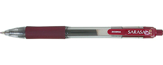 Picture of Sarasa mahogany 0.7mm gel  retractable roller ball ink pen