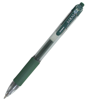 Picture of Sarasa 0.7mm forest gel retractable  roller ball ink pen