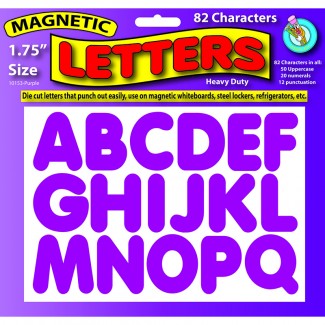 Picture of Purple 1-3/4 in magnetic letters