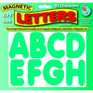 Picture of Turquoise 2-3/4 in magnetic letters