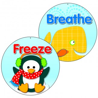 Picture of Freeze and breathe two sided  decorations
