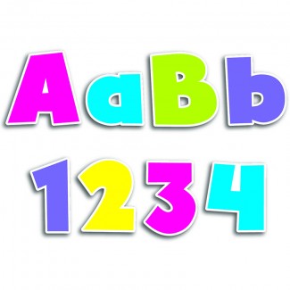Picture of Bold brights 4in designer letters
