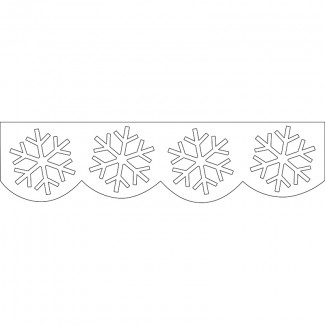 Picture of Snowflakes stencil cut jumbo  borders