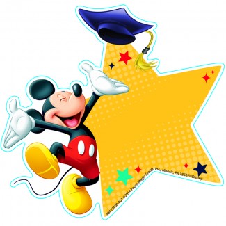 Picture of Mickey graduation paper cut outs