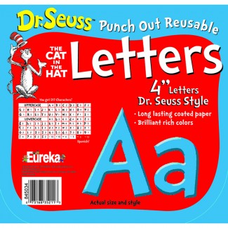 Picture of Dr seuss punch out deco letters blu
