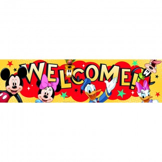 Picture of Mickey welcome classroom banner