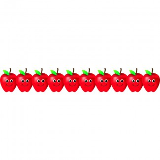 Picture of Happy apples border