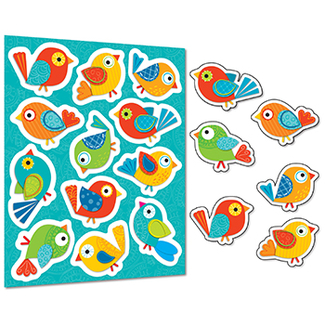 Picture of Boho birds shape stickers