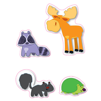 Picture of Moose & friends shape stickers