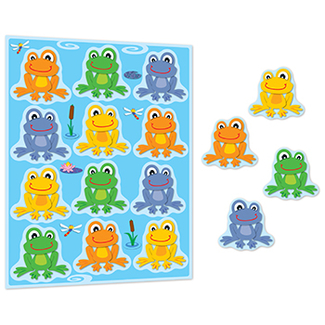 Picture of Funky frogs shape stickers
