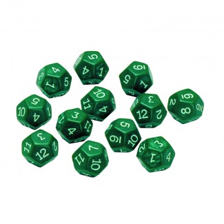 Picture of 12 sided polyhedra dice