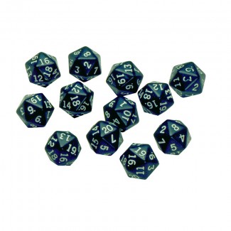 Picture of 20 sided polyhedra dice