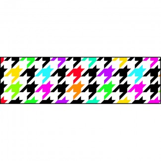 Picture of Houndstooth multicolor  borders