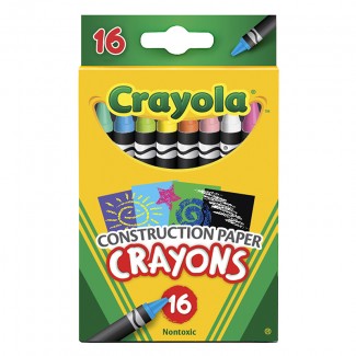 Picture of Crayola 16 ct crayons for  construction paper