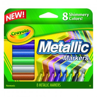Picture of Crayola metallic markers 8 colors