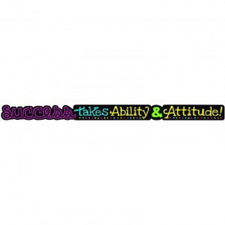 Picture of Success takes ability & attitude  argus banner 10 ft