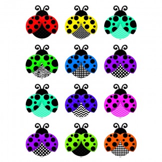 Picture of Colorful ladybugs mini accents