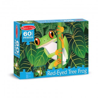 Picture of 60 pc red-eyed tree frog cardboard  jigsaw