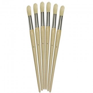 Picture of Long handle round brush size 8 16mm  set of 6