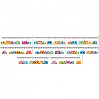 Picture of Colorful owls number line