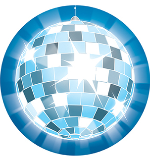 Picture of Disco ball two sided decoration