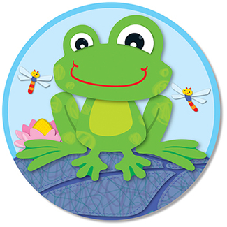Picture of Funky frog two sided decoration
