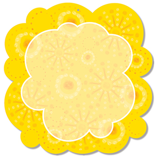 Picture of Lemon lime two sided decoration