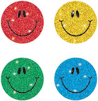 Picture of Dazzle chart seals smiley 440/pk  faces acid/lignin free multicolor