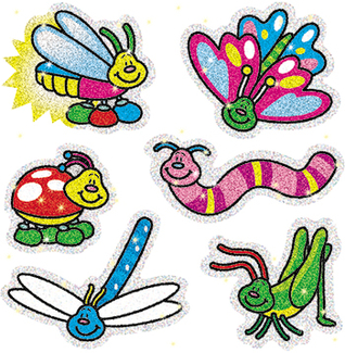 Picture of Dazzle stickers bugs 90-pk acid &  lignin free
